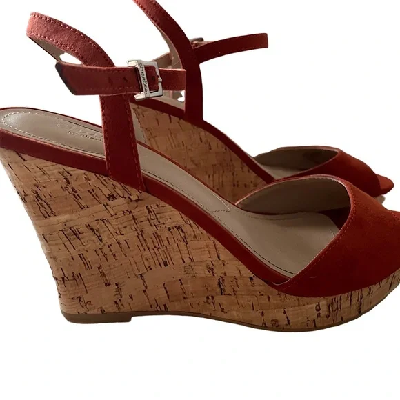 Charles By Charles David Red Open-Toe Sandals - Picture 2 of 6